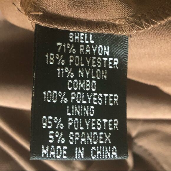 Adrianna Pappell pewter/bronze scalloped skirt cocktail dress sz 4 - Picture 4 of 7